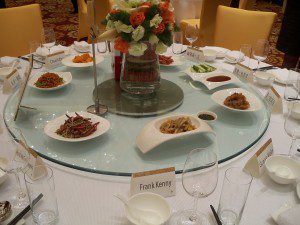 Our Food on the Chamber Trip to China