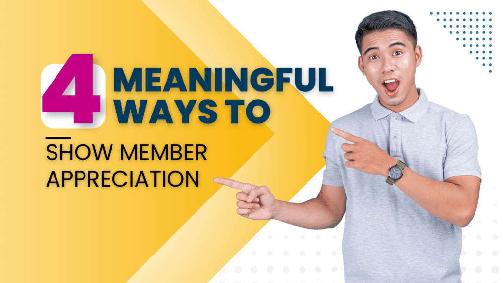 Person showing excitement about discovering 4 Meaningful Ways to Show Member Appreciation