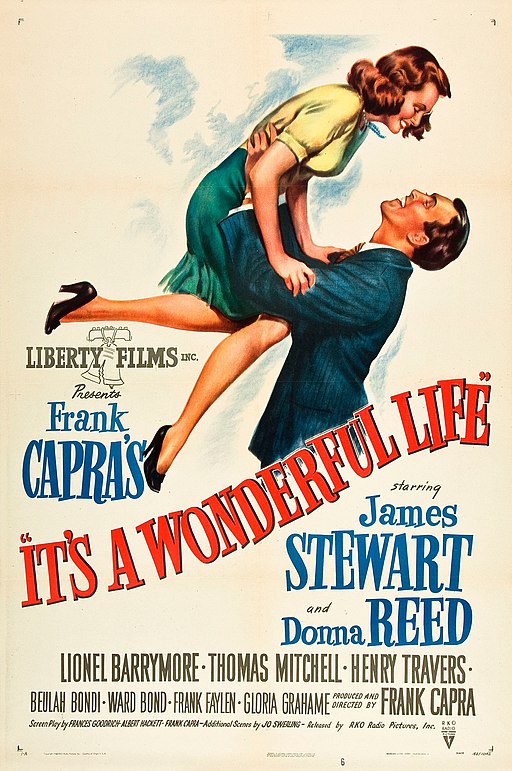 Image of It's a Wonderful Life Movie Poster to illustrate idea of creating a version for your town, what it would be like without wonderful businesses.