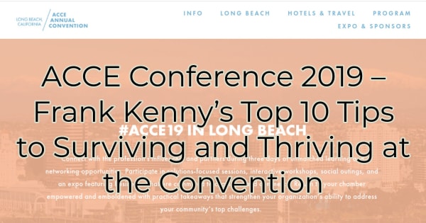 ACCE Conference 2019 – Frank Kenny’s Top 10 Tips to Surviving and Thriving at the Convention