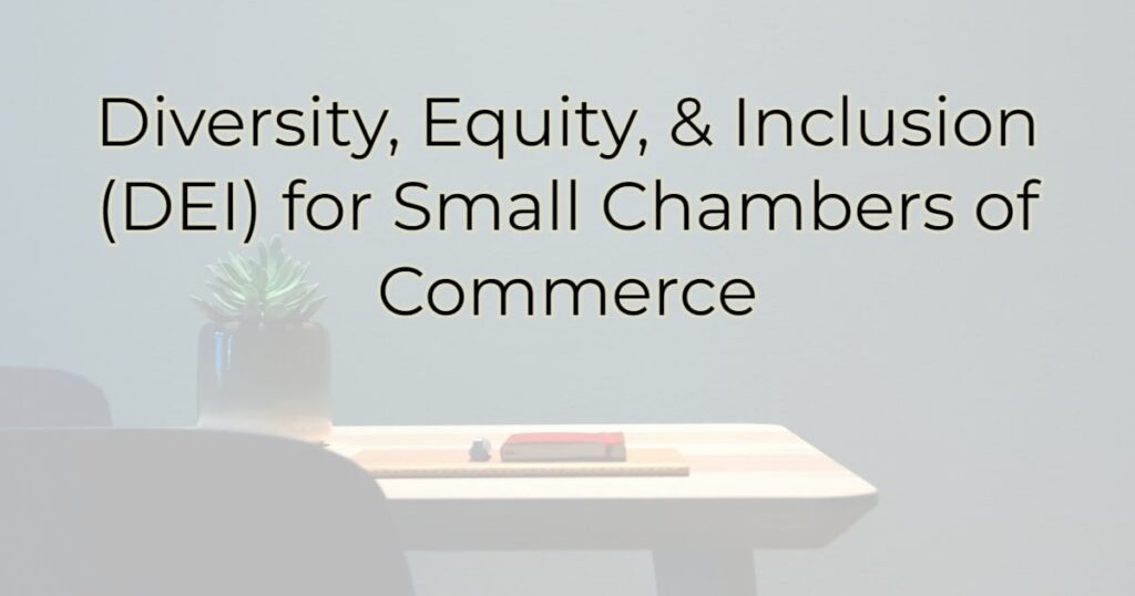 Diversity, Equity, & Inclusion (DEI) for Small Chambers of Commerce
