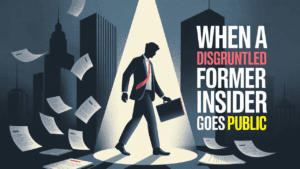 When a Disgruntled Former Insider Goes Public