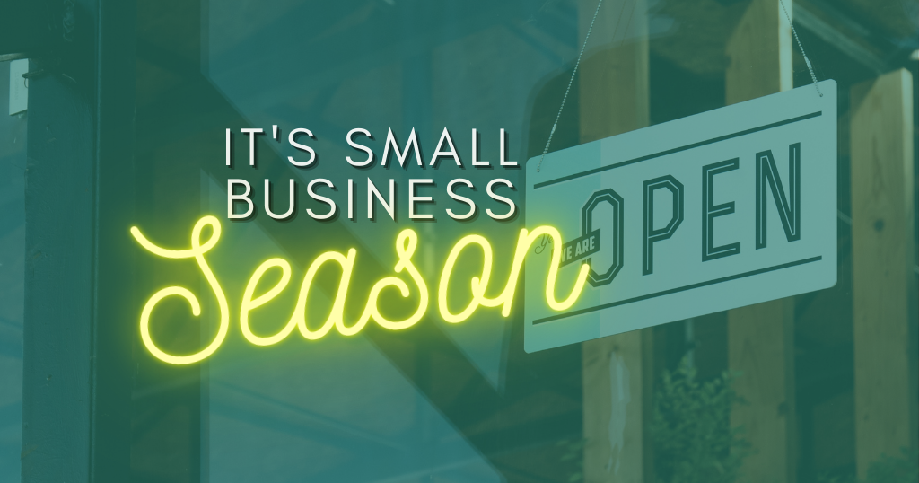 Small business season sign image