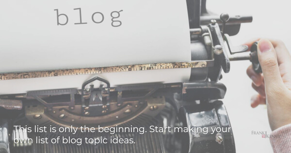 Chamber blog topics: start your own list of ideas