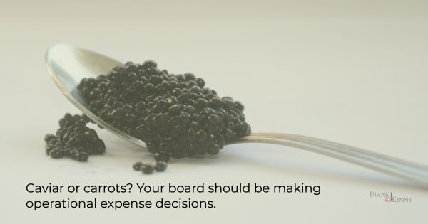 Image of caviar to illustrate concept of chamber board making certain types of decisions.