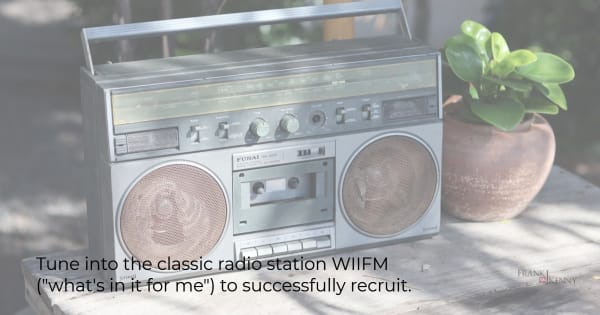 Image of an old radio to illustrate WIIFM (what's in it for me)