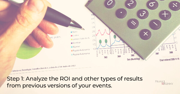 chamber events management: image of analysis of ROI and other results
