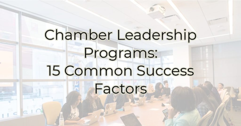 Chamber Leadership Programs: 15 Common Success Factors