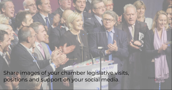 chamber legislative activities - share on social media visits and activities