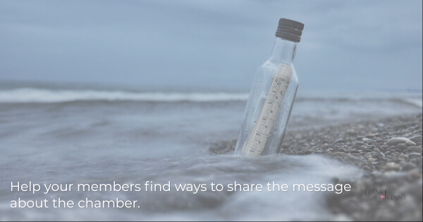 chamber marketing tips - message in a bottle 