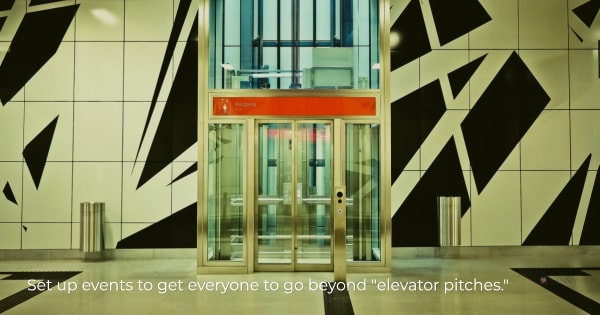 Chamber networking events require more than elevator pitches - image of an elevator.