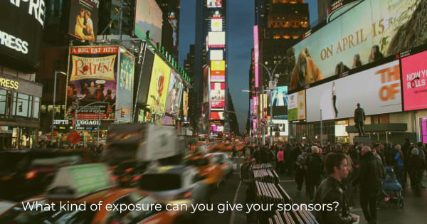 Image of New York City as an example of exposure for sponsors of chamber speakers