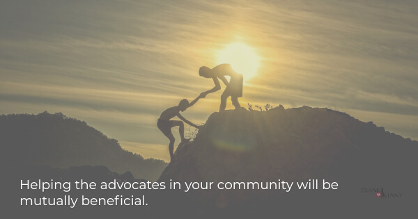Community advocates and chambers of commerce can create mutually beneficial relationships.