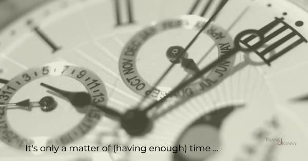 Image of a stopwatch to show the idea that content marketing only takes time.