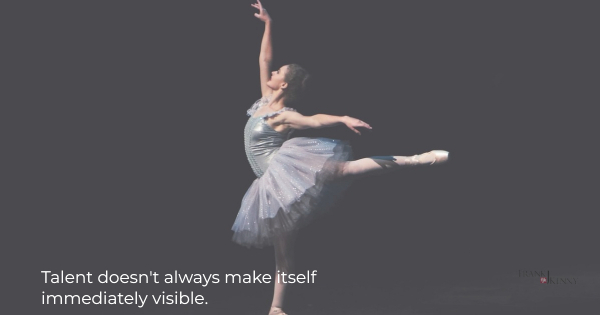Image of a ballerina to illustrate the idea that emerging leaders aren't always on stage.
