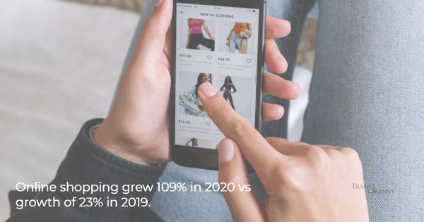 Image of online shopping as a good trend to leverage for 2021.