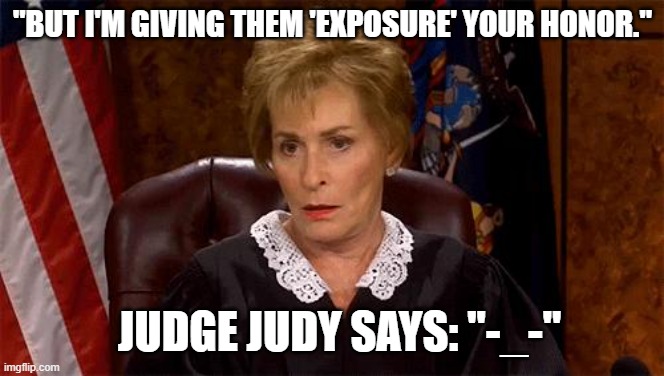 Image of Judge Judy via imgflip.com where she looks very unimpressed.