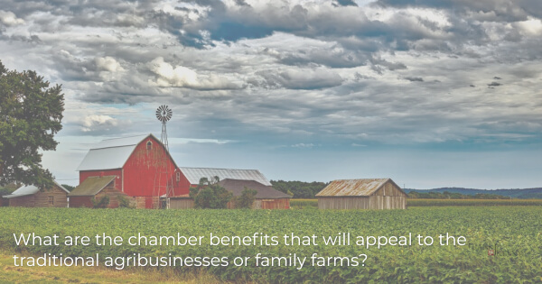 Meeting the needs of agriculture and agribusiness in chamber of commerce - photo of family farm
