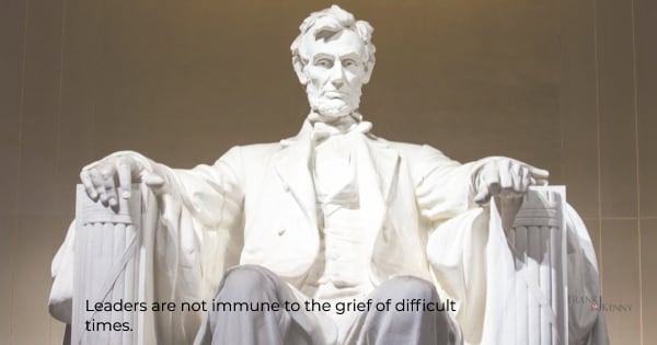 Photo of President Lincoln dealt with grief as a leader.