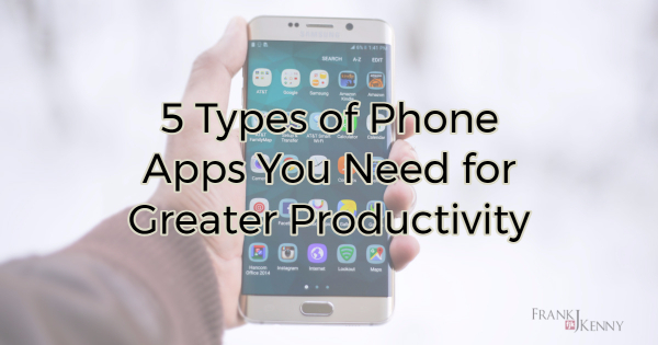 Types of cellphone apps to be more productive