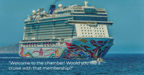 Photo of a cruise ship as an example of a side job as a travel agent.