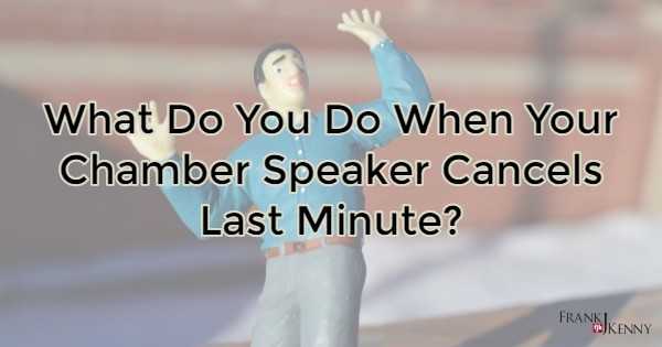 Ideas for last-minute speaker cancellations