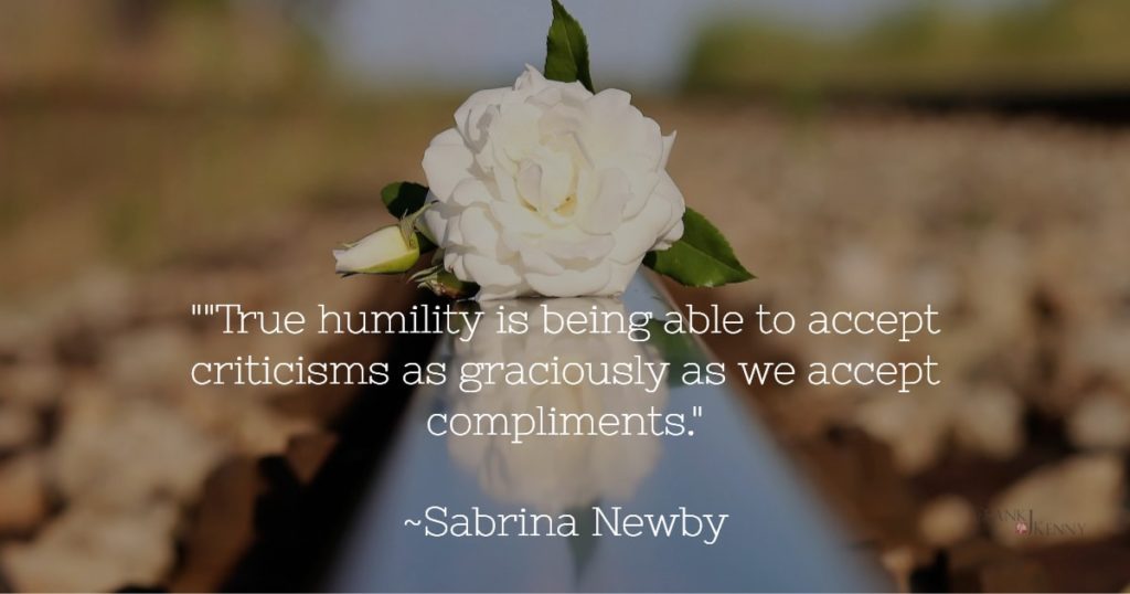 Quote on humility by Sabrina Newby