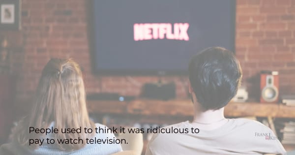 Image of people watching Netflix to illustrate idea that there is value in virtual events.
