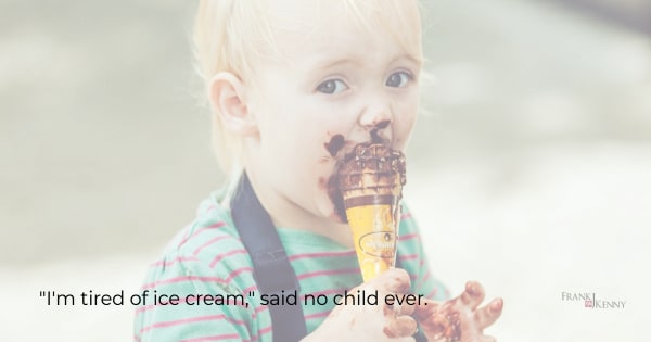 Working parents can always rely on ice cream as a great outing in the summer.